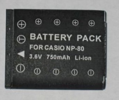 Casio, baterija NP-80, NP-82